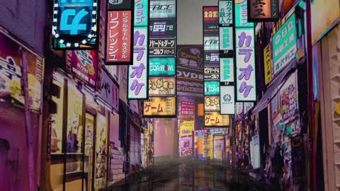 tokyo street by night