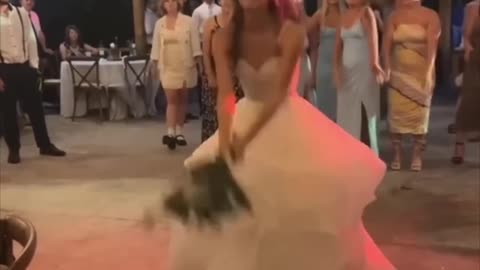 This bride shocked everyone at the wedding