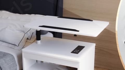 ⚡️ Wireless charging for phones & wearables Drawers for hidden storage