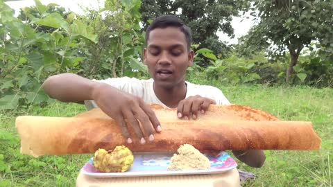 World's Biggest Dosa Challenge _ South India Food _ Eating Challenge_Full-HD