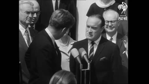 Sept. 11, 1963 - JFK Presents Congressional Gold Medal to Bob Hope
