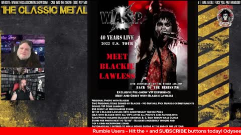 CMS Highlight | The Blackie Lawless VIP Experience Sounds Like It Will Be Awkward!