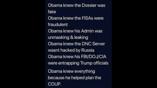 Obama behind the coup against Trump