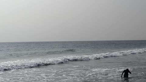 Promenede Beach, pondicherry In INDIA