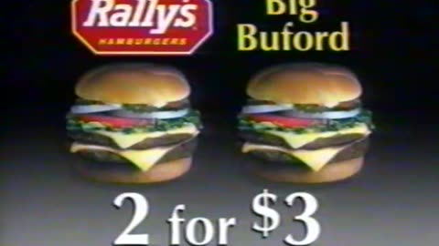 May 27, 1997 - A Rally's Deal on Big Bufords & Cheryl Adams WXIN Bumper