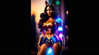 [AI art] Beauty Models flirting as Wonder Woman