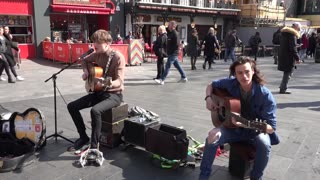 Murdo Mitchel Busker #Viral Singer. with Sleepy head London England 11th April 2019