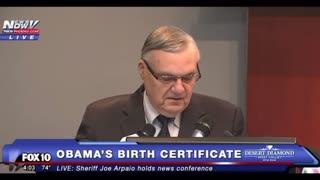 Maybe 2013 Sheriff Arpaio reveals Obama’s Birth cert. fraudulent