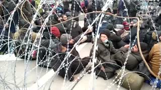 Migrants try to cross border to Poland - Belarus media