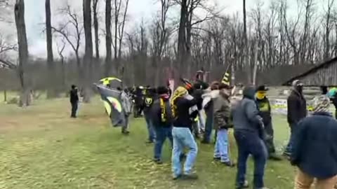 Proud Boys gather at all-ages drag event protest in Wadsworth, Ohio.