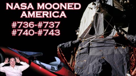 NASA Mooned America Series #736-#737 & #740-#743 - Bill Cooper