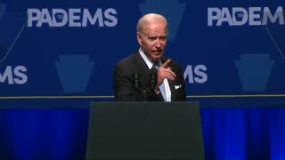 Joe Biden is so dumb and senile. Here he says there are 54 states...