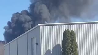 Wayland, Michigan: Firefighters on Scene of where Large Oil Fire