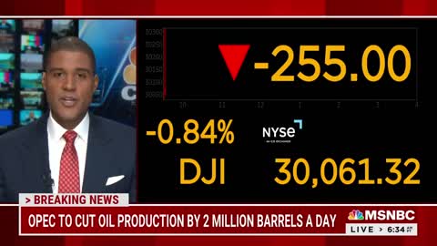 OPEC+ agrees major cut - 2 million barrels a day, three months after Biden traveled to Saudi Arabia.