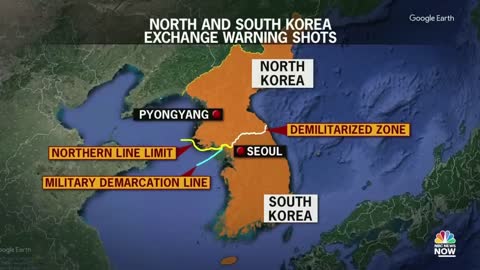 North And South Korea Exchange Warning Shots Along Sea Border