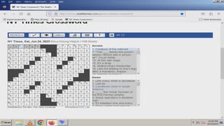 NY Times Crossword 20 May 23, Saturday