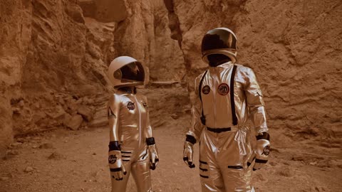 Astronauts Looking Around