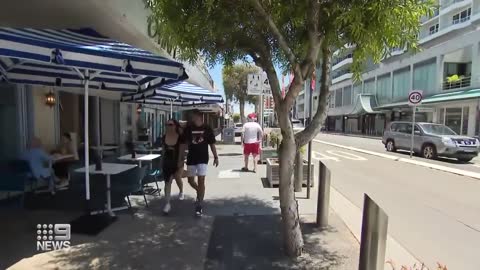 Wild brawl breaks out at popular Sydney beachside spot | 9 News Australia