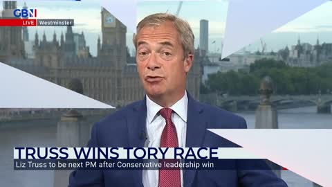 Nigel Farage reacts to Liz Truss becoming Conservative Party leader