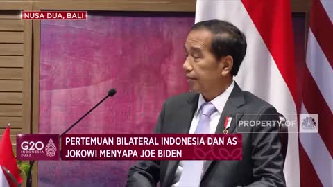 Pertemuan Bilateral Indonesia dan AS, Jokowi Menyapa Joe Biden