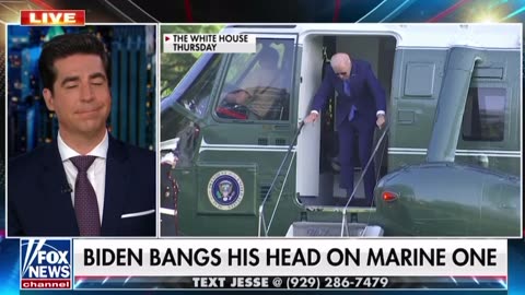 Jesse Watters: "Biden banged his skull on Marine One. But don't worry, he's got a thick head."