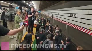 BLM MEMBERS IN NYC ARE NOW BLOCKING THE SUBWAYS