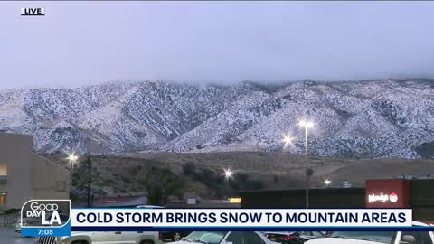 Winter storm brings 1st snow of season to SoCal mountains