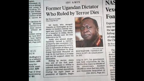 Uganda Idi Amin | The Ruthless Dictator