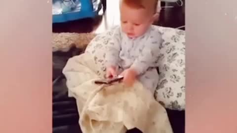Babyboy Operting Iphone & Singing at Home.