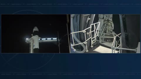 SpaceX Crew-4 Access Arm is Retracted from Dragon Spacecraft