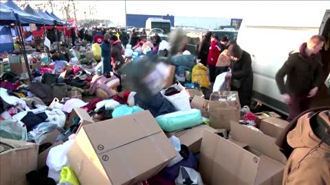 Refugee stood "all day and night" at Ukraine border