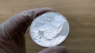 2018 Perth Mint Tuvalu Marvel Series: Black Panther 1oz Silver BU Coin