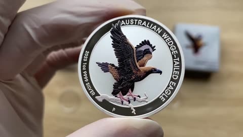 Coloured Australia Wedge-Tailed Eagle 1oz 2023 Silver Coloured Coin