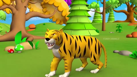 Funny animal training for kids