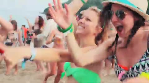English dance on the beach video