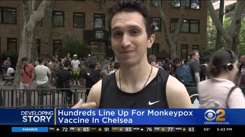 Hundreds Line Up For Monkeypox Vaccine in NYC