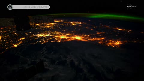 Stunning Aurora Borealis from Space in Ultra-High Definition (4K)