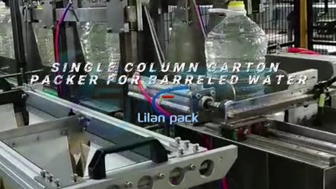 Single column carton packer for barreled water #packaging#cartonpacker#packer#foryou