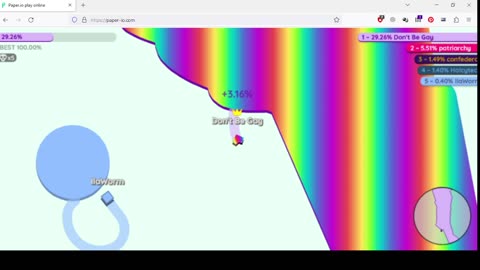 Paper.io - Small Map - Pillar Technique - Split the Map