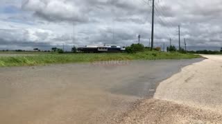 Flooded Roads For A Tropical Storm In Mobile Alabama