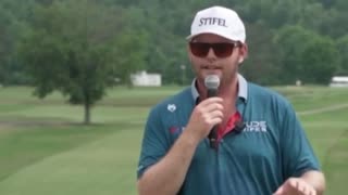 Harry Higgs gave a phenomenal speech to honor fellow pro golfer Grayson Murray