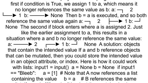 a = b. Altering b doesn&#39;t alter a