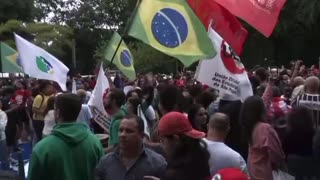 Brazil protesters march in Sao Paulo