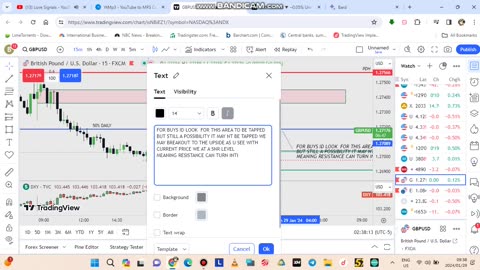 MONDAY Reading The Tape PART 1 GBPUSD