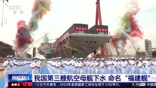 China launches third aircraft carrier