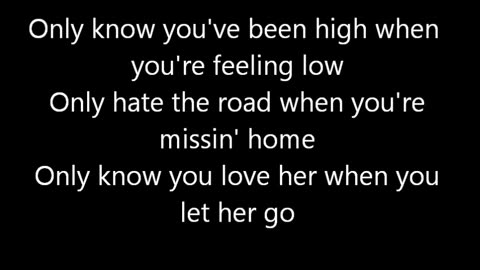 Passenger - Let her go(Lyrics)