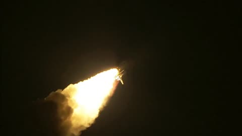 Rocket launch in space