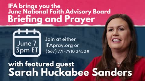 Sarah Huckabee Sanders on NFAB's Prayer and Briefing