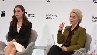 Ursula Von der Leyen and Sanna Marin discuss Europe's geopolitical position