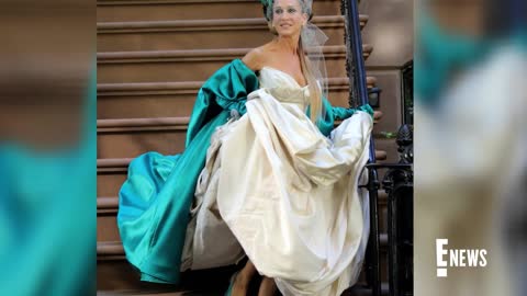 Sarah Jessica Parker Rocks Carrie's ICONIC Wedding Dress AGAIN E! News